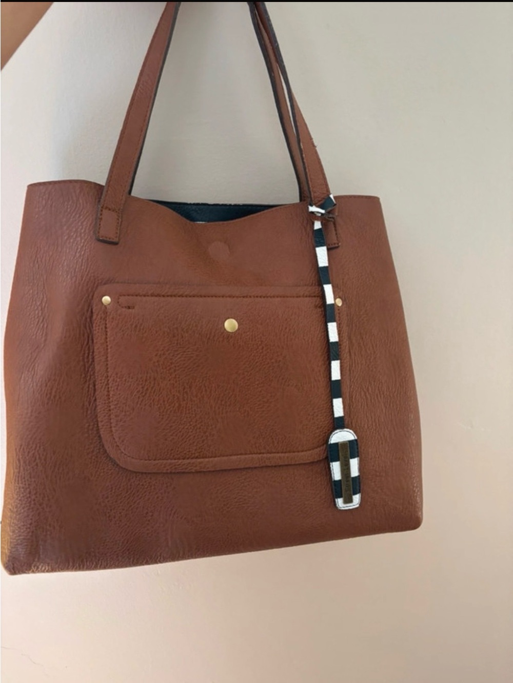 Street level Classic Brown Leather Tote Bag - Everyday Carry